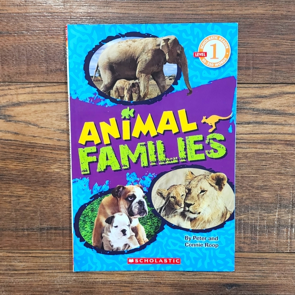 Animal Families Children's Nonfiction Level 1 Beginning Reader Paperback Book